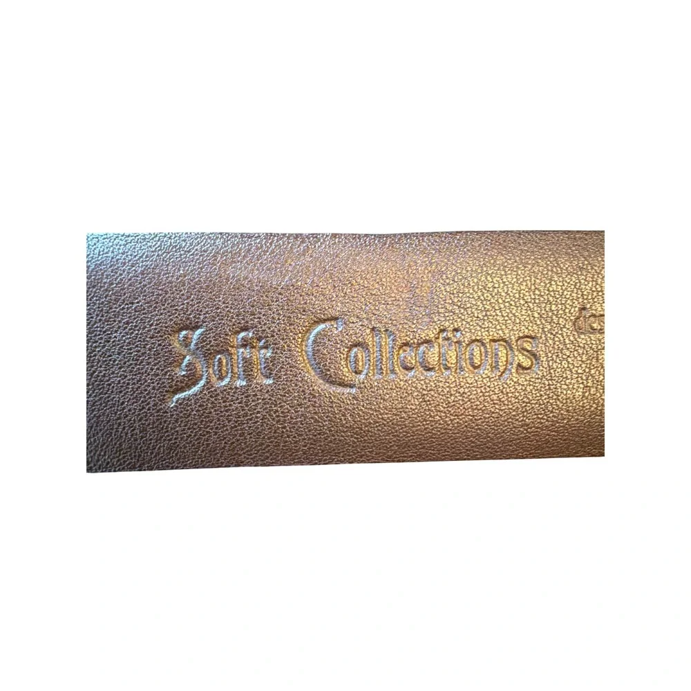 Bill Lavin Belt Brown Italian Calfskin Soft Collections 38/95 Dress Leather